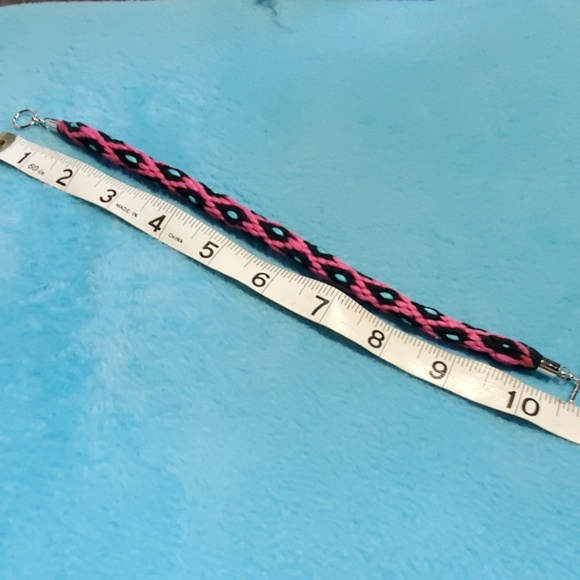 Japanese kumihimo ANKLE bracelet - Picture 2 of 2